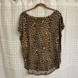 Express Cheetah Print Soft And Sexy Tee